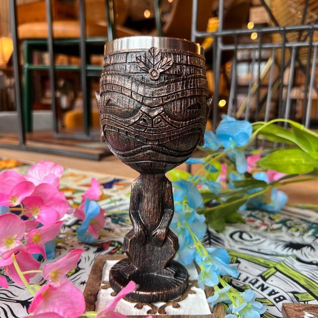 Topanga kitchen　Hawaiian TIKIワイングラス　キッチン　食器　ワイングラス　ハワイ　南国　Tiki　カクテルバー