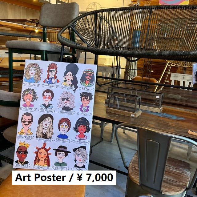 TOPANGA Zakka Art Poster ALL STAR Interior Art Poster Miscellaneous Wall Decoration Illustration Painting