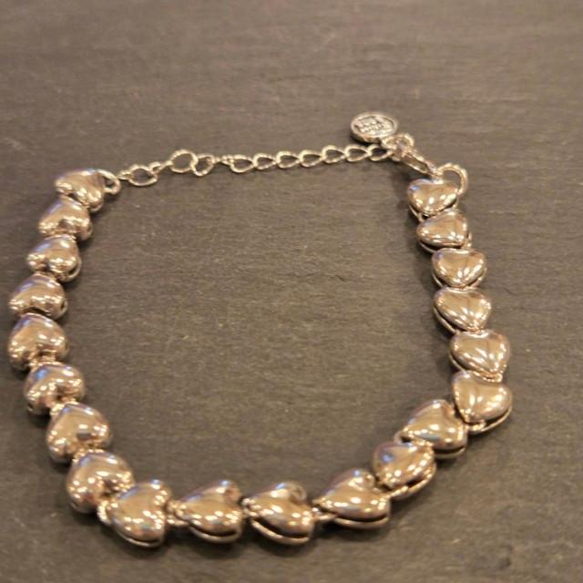 TOPANGA jewelry　925 スターリングシルバーブレスレット メタルブレスレット　ハート　ハートチェーン