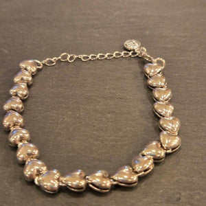 TOPANGA jewelry　925 スターリングシルバーブレスレット メタルブレスレット　ハート　ハートチェーン