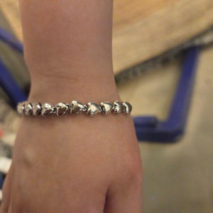 TOPANGA jewelry　925 スターリングシルバーブレスレット メタルブレスレット　ハート　ハートチェーン