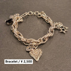 TOPANGA jewelry　925 スターリングシルバーブレスレット チャーム付きブレスレット　鍵　星　ハート