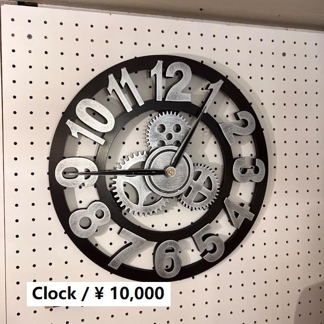トリプルギアウォールクロック　Lサイズ　家具　インテリア　時計　ウォールクロック　壁掛け時計　