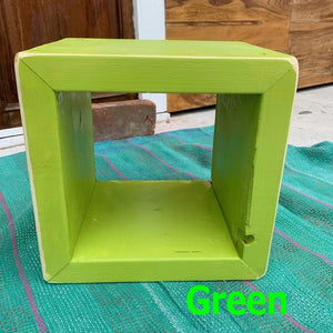 TOPANGA Furniture Colorful Wood Box S size/Green Pink Turquoise Blue White Yellow Red Made to order available