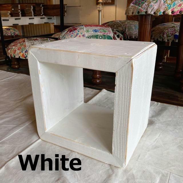 TOPANGA Furniture Colorful Wood Box S size/Green Pink Turquoise Blue White Yellow Red Made to order available