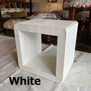 TOPANGA Furniture Colorful Wood Box S size/Green Pink Turquoise Blue White Yellow Red Made to order available