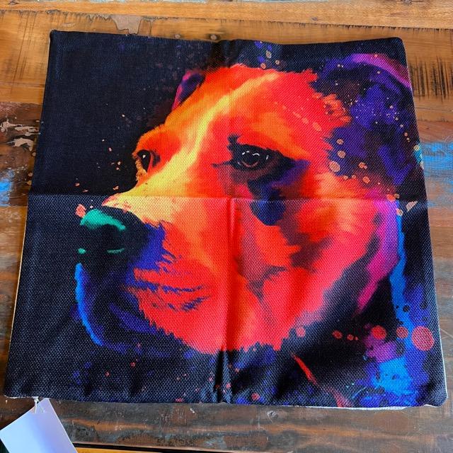 TOPANGA Homefurnishing ドッグアートクッションカバー　45×45cm　ボクサー　インテリア　絵画　アート　犬　ドッグ