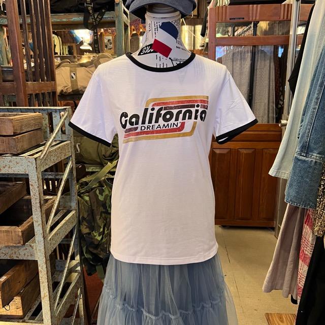 TOPANGA Lady's　CaliforniaリンガーTシャツ　Sサイズ　Mサイズ　ファッション　Tシャツ　リンガーシャツ　ユニセックス