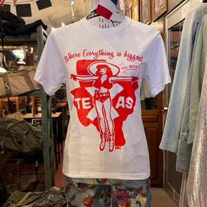 TOPANGA Lady's　TEXASTシャツ　Sサイズ　Mサイズ　ファッション　Tシャツ　ロゴシャツ　ユニセックス　アメリカン