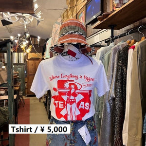 TOPANGA Lady's　TEXASTシャツ　Sサイズ　Mサイズ　ファッション　Tシャツ　ロゴシャツ　ユニセックス　アメリカン