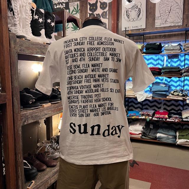 TOPANGA Men’s sunday fleaTシャツ　カットソー　Sサイズ　Mサイズ　Lサイズ　XLサイズ　ファッション　メンズ　カットソー　半袖　プリントTシャツ