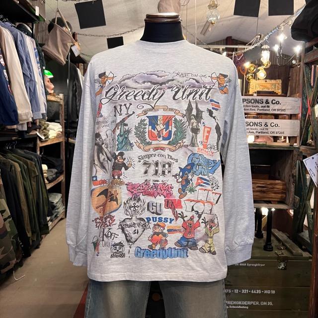 Topanga Men's　greedy unitロングTシャツ　カットソー　メンズ　ファッション　カットソー　長袖　プリントTシャツ