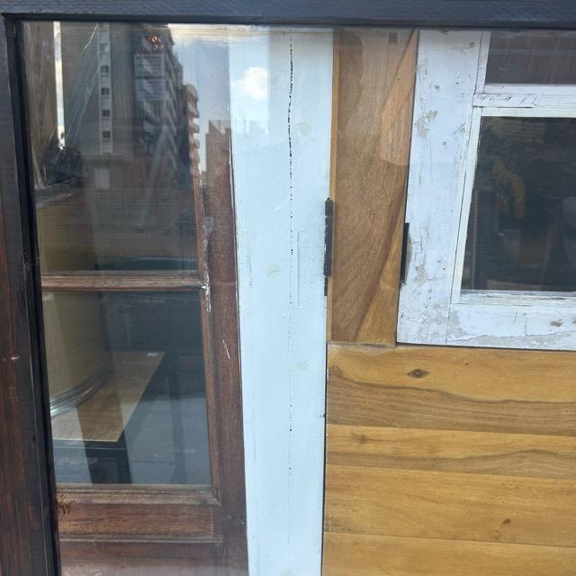 TOPANGA Funiture 大型アンティーク風ガラス窓　【サイズオーダー可能】　アジアン　アンティーク　木枠　　什器