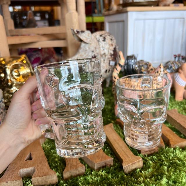 Skull Glass Mug 350ml Kitchen Tableware Glass Mug Beer Skull Party Event