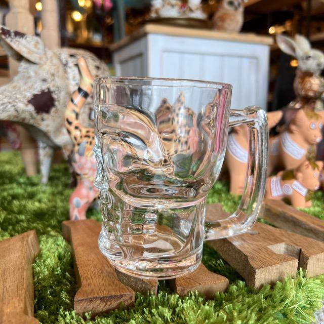 Skull Glass Mug 350ml Kitchen Tableware Glass Mug Beer Skull Party Event