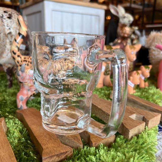 Skull Glass Mug 350ml Kitchen Tableware Glass Mug Beer Skull Party Event