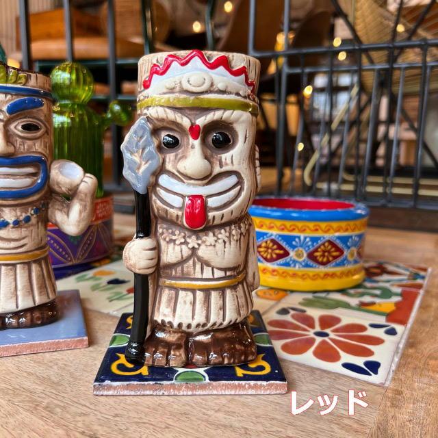 Topanga kitchen　Hawaiian TIKIカクテルマグ　450ml　全2種　キッチン　食器　ガラス　マグカップ　ハワイ　南国　Tiki　カクテルバー