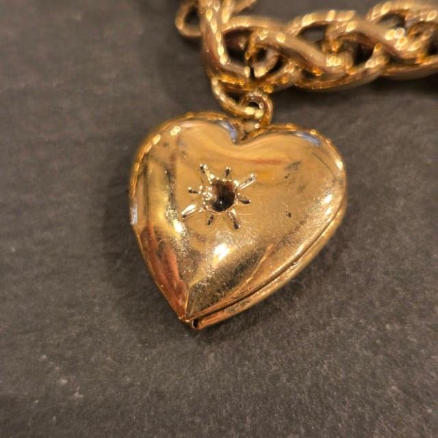 TOPANGAJewelry 2連　ハートネックレス　ブラック＆レッド＆ゴールド　ヴィンテージパンクネックレス　メキシカンハート　2連ロケット　ネックレス