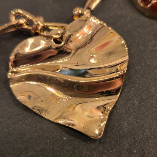 TOPANGAJewelry 2連　ハートネックレス　ブラック＆レッド＆ゴールド　ヴィンテージパンクネックレス　メキシカンハート　2連ロケット　ネックレス