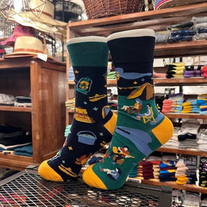 TOPANGA SOCKS Lady's　アシンメトリーキャンプソックス