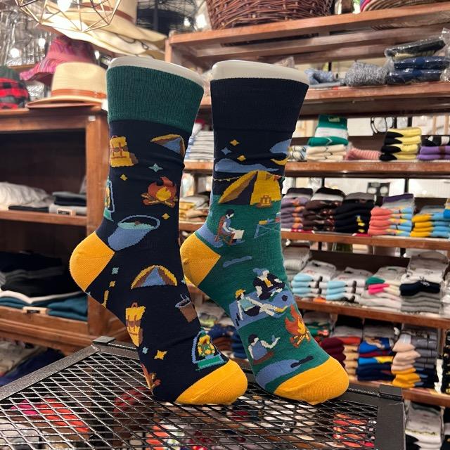 TOPANGA SOCKS Lady's　アシンメトリーキャンプソックス