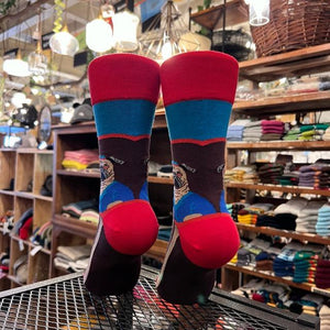 TOPANGA SOCKS Lady's　ボーダードッグソックス