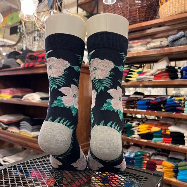 TOPANGA SOCKS Men's　ハイビスカスソックス