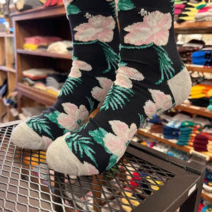 TOPANGA SOCKS Men's　ハイビスカスソックス