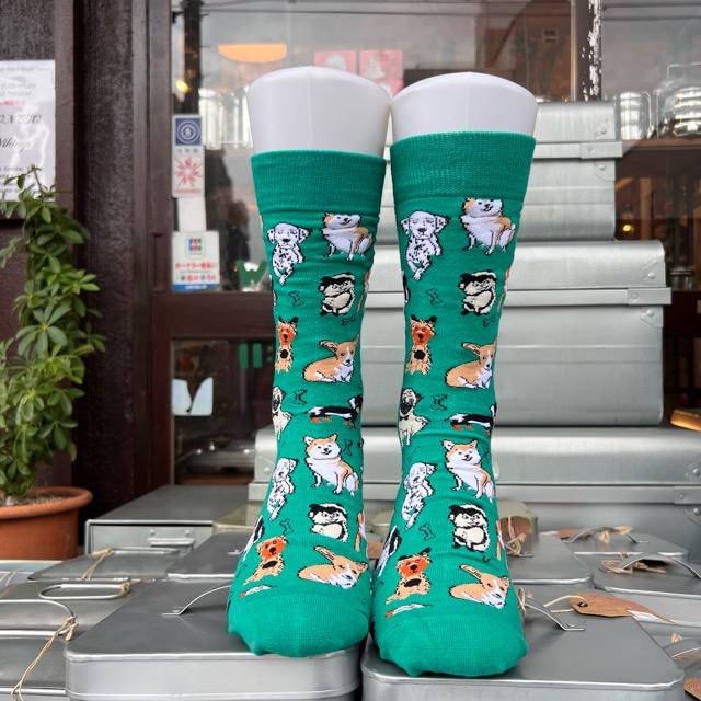 TOPANGA SOCKS Men's　I LOVE DOGSソックス　ファッション　メンズ　靴下　動物　ドッグ　ユニーク