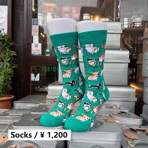 TOPANGA SOCKS Men's　I LOVE DOGSソックス　ファッション　メンズ　靴下　動物　ドッグ　ユニーク