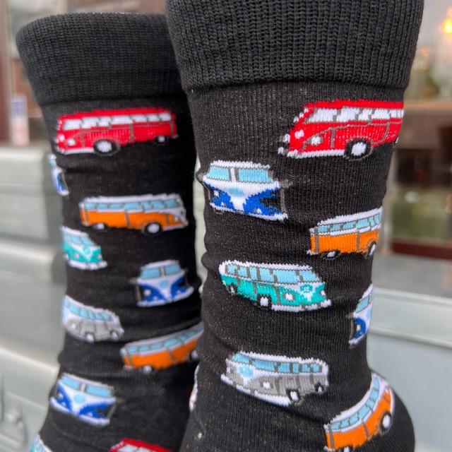 TOPANGA SOCKS Lady's　ミニカーソックス　ファッション　レディース　靴下　カラフル　車　ユニーク