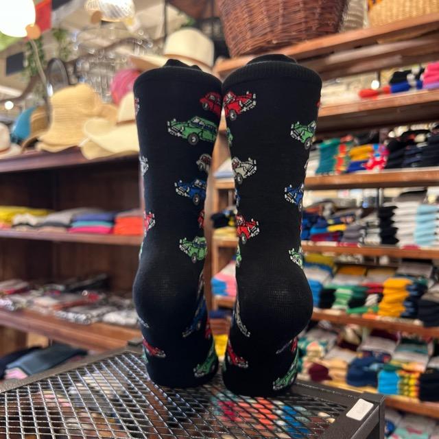 TOPANGA SOCKS Lady's　ミニカーIIソックス　ファッション　レディース　靴下　車　カラフル　ユニーク