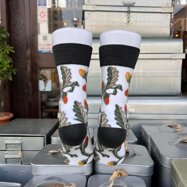 TOPANGA SOCKS 　シアーソックス　少年と木の実　ファッション　靴下　シアーソックス　レディース　小物