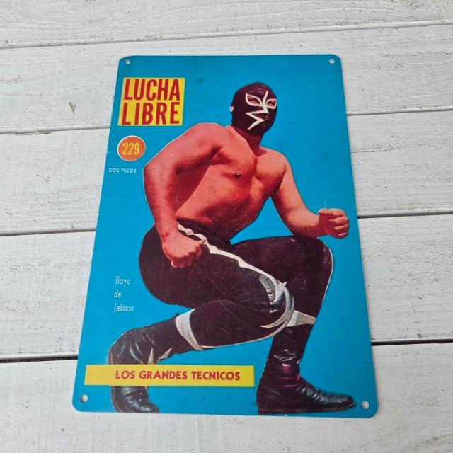 TOPANGA Zakka 　LUCHA　LIBRE　ルチャリブレ　看板　メタルサイン　クラシックなヴィンテージメタルサイン　家の装飾プレート　壁アートポスター 2