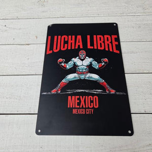 TOPANGA Zakka 　LUCHA　LIBRE　ルチャリブレ　看板　メタルサイン　クラシックなヴィンテージメタルサイン　家の装飾プレート　壁アートポスター 3