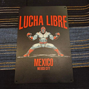 TOPANGA Zakka 　LUCHA　LIBRE　ルチャリブレ　看板　メタルサイン　クラシックなヴィンテージメタルサイン　家の装飾プレート　壁アートポスター 3