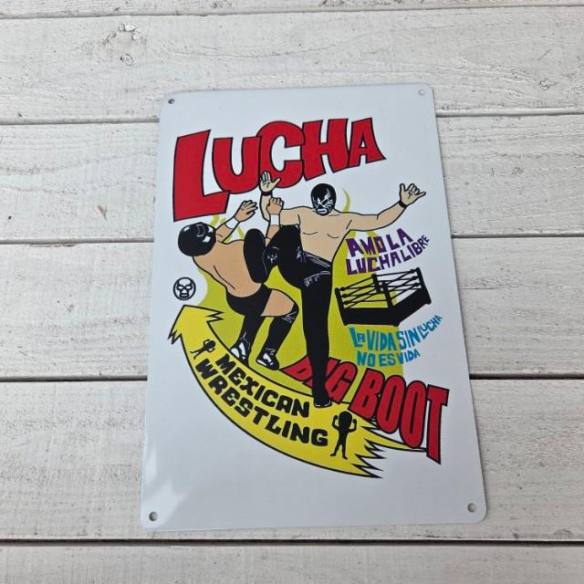 TOPANGA Zakka 　LUCHA　LIBRE　ルチャリブレ　看板　メタルサイン　クラシックなヴィンテージメタルサイン　家の装飾プレート　壁アートポスター 5