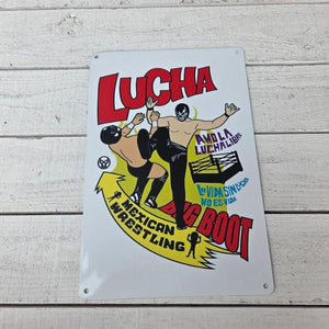 TOPANGA Zakka 　LUCHA　LIBRE　ルチャリブレ　看板　メタルサイン　クラシックなヴィンテージメタルサイン　家の装飾プレート　壁アートポスター 5