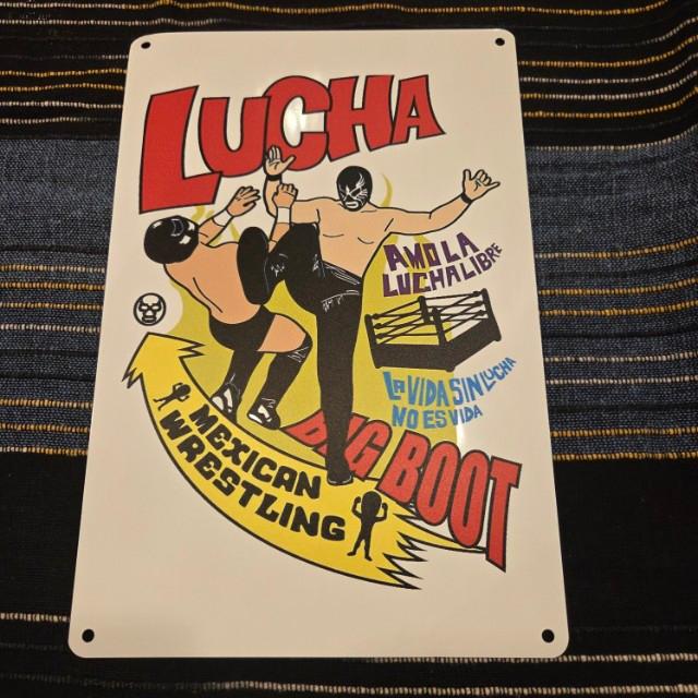 TOPANGA Zakka 　LUCHA　LIBRE　ルチャリブレ　看板　メタルサイン　クラシックなヴィンテージメタルサイン　家の装飾プレート　壁アートポスター 5