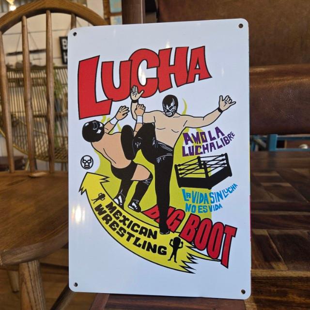 TOPANGA Zakka 　LUCHA　LIBRE　ルチャリブレ　看板　メタルサイン　クラシックなヴィンテージメタルサイン　家の装飾プレート　壁アートポスター 5
