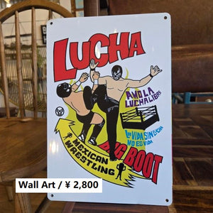 TOPANGA Zakka 　LUCHA　LIBRE　ルチャリブレ　看板　メタルサイン　クラシックなヴィンテージメタルサイン　家の装飾プレート　壁アートポスター 5