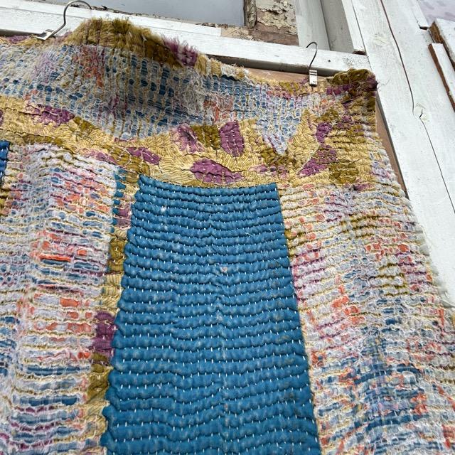 ヴィンテージラリーキルト　  24000-20　130×170cm　ベッドカバー　マルチカバー　1点もの　