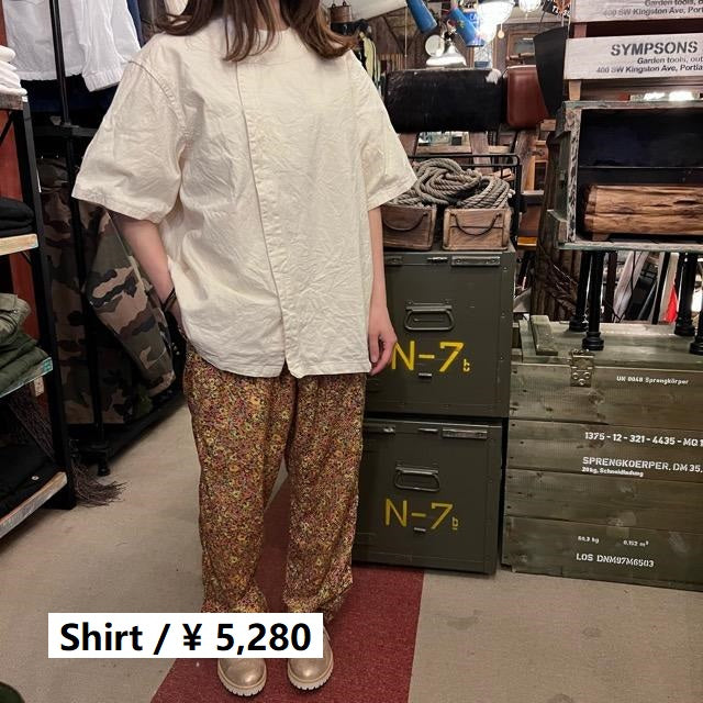 フランスタイプ ファーマーズシャツ プレーン　L/S　ファッション　ユニセックス　軍物　フランス軍　ミリタリー フランスタイプ ファーマーズシャツ ブラック L/S ファッション
