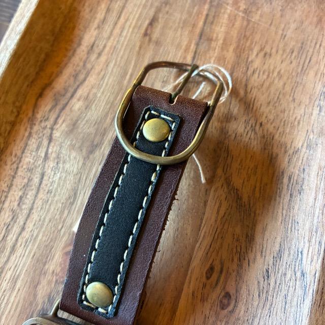 【Made to order】Brass and leather handmade watch　commu Linus　DBR×BK