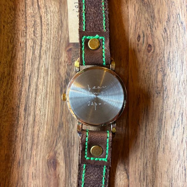【Made to order】Brass and leather handmade watch uy tsukiyobotan DBR