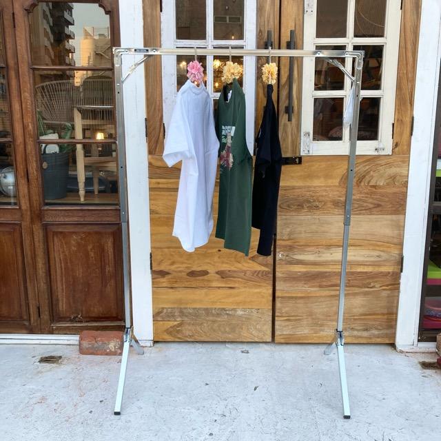 Exhibition Foldable Hanger Rack Silver Coat Hanger Coat Hanger Clothes Hanger Clothes Dryer Camping Event Fixtures Marche Fixtures