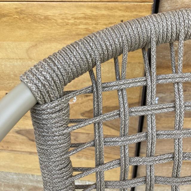 アルミニウム ロープ チェアー　ベージュ　ALUMINUM ROPE CHAIR　LADARN BEIGE　屋外用　椅子　軽量　DULTON　エクステリア　スタッキング　ダイニングチェア