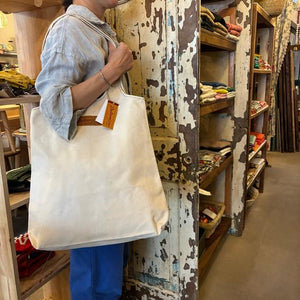DULTON　ダルトン　ラフリィバッグ　ナチュラル　ROUGHLY BAG NATURAL　帆布　ジムバッグ　エコバッグ　マルシェバッグ　アウトドア　買い物　