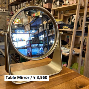 Dulton　ダルトン　メタルテーブルトップミラー　METAL TABLETOP MIRROR　メイクミラー　鏡　スタンドミラー　角度調整　卓上鏡