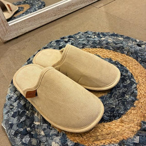 DULTON　ダルトン　ワンタグコーデュロイルームシューズ　ベージュ　CORDUROY SLIPPERS EV　レディース　スリッパ　ブラウン　ブラック　室内履き